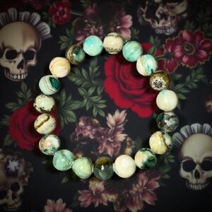 💚 Stunning 10mm Green Calcite Bracelet